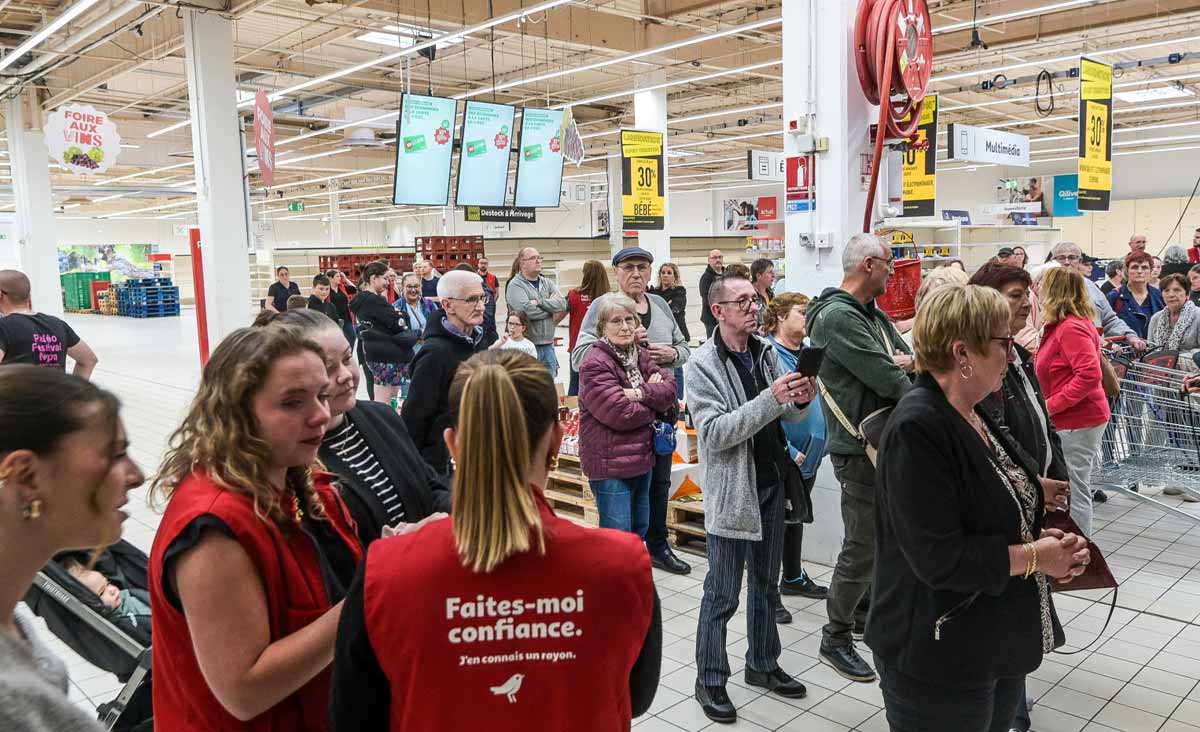 fermeture du Auchan